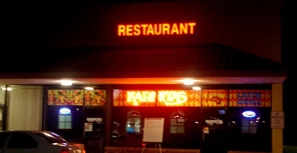 Restaurant exterior sign by Shark Signs LLC