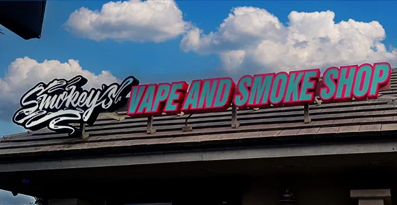 Vape shop branding by Shark Signs LLC